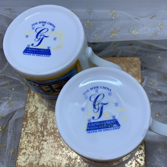 Set of 6 Crown Trent Fine Bone China Tea Mugs - Picture 9 of 10
